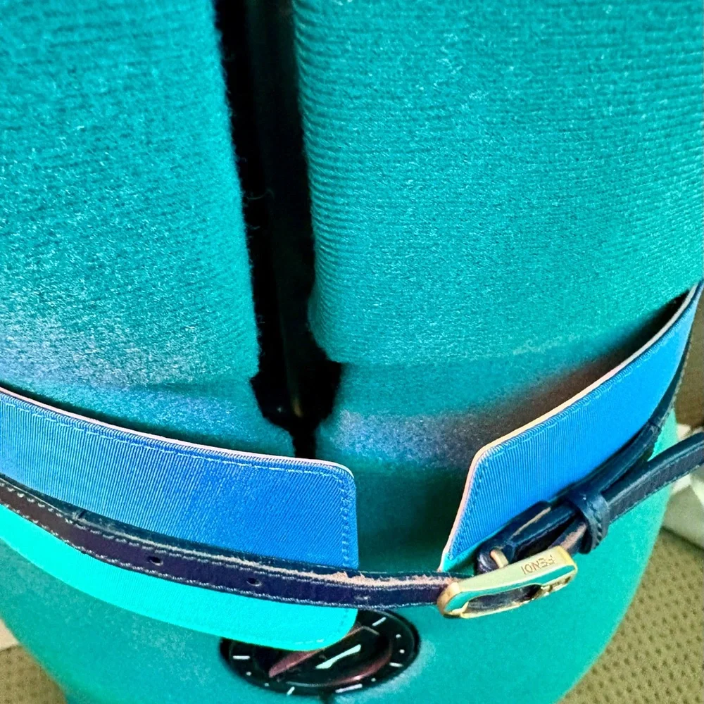 Fendi Blue and Teal Women's Belt - Picture 4 of 9